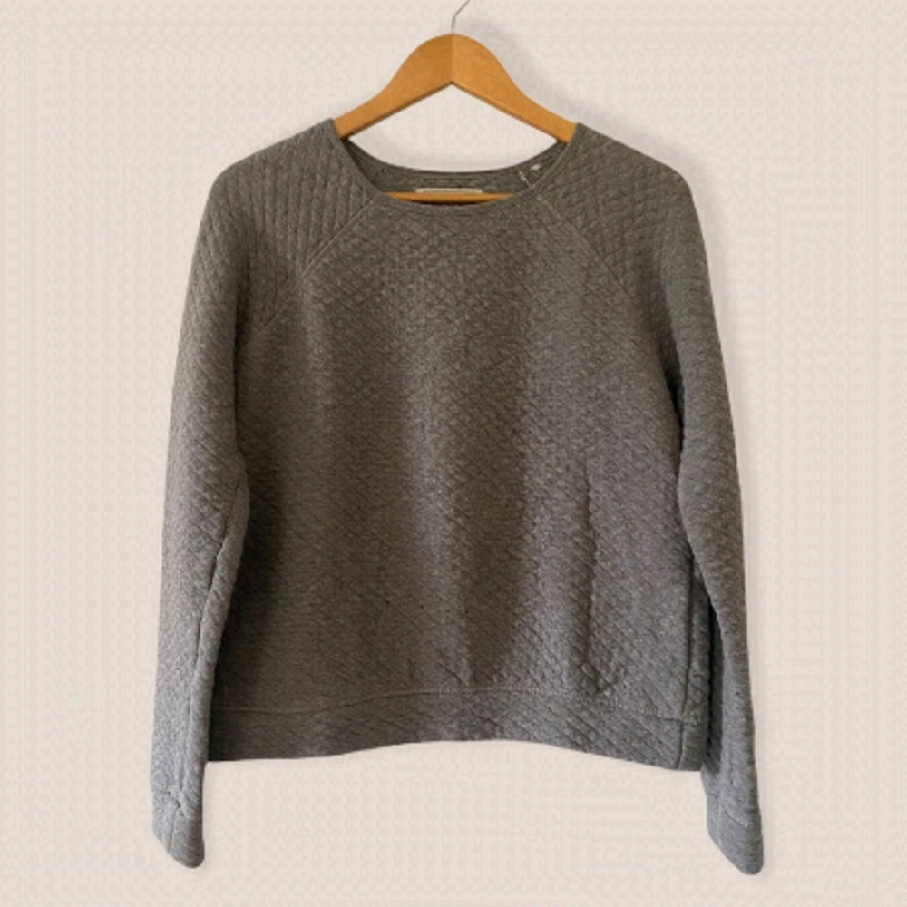 WindRiver Quilted Crewneck Sweater